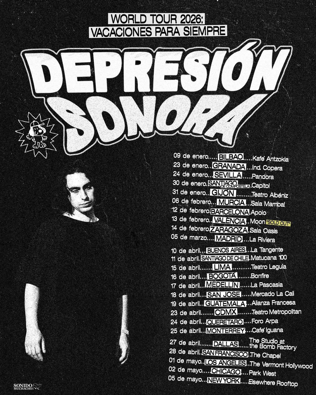 Depresión Sonora VACACIONES PARA SIEMPRE tour Poster 2026